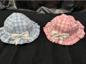 Gingham Baby Sun Hat
