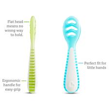 Munchkin Gentle Dip Multistage First Spoons 3pk- Blue/green Munchkin Gentle Dip Multistage First Spoons 3pk- Blue/green