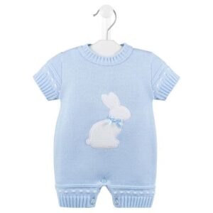 Blue Bunny Knitted Romper