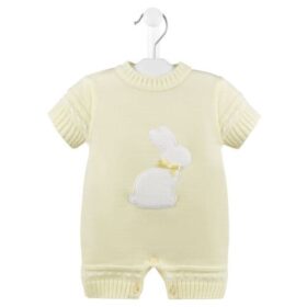 Lemon Bunny Knitted Romper