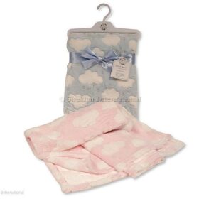 Pink Baby Wrap Clouds/ Hearts