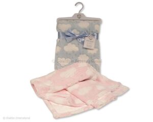 Pink Baby Wrap Clouds/ Hearts