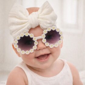 Baby Girls Headband With Bow And Sunglasses Set – Blue (Copy)