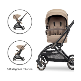 Lorelli Makaya Forward/rearward 360 Rotation Stroller- Beige