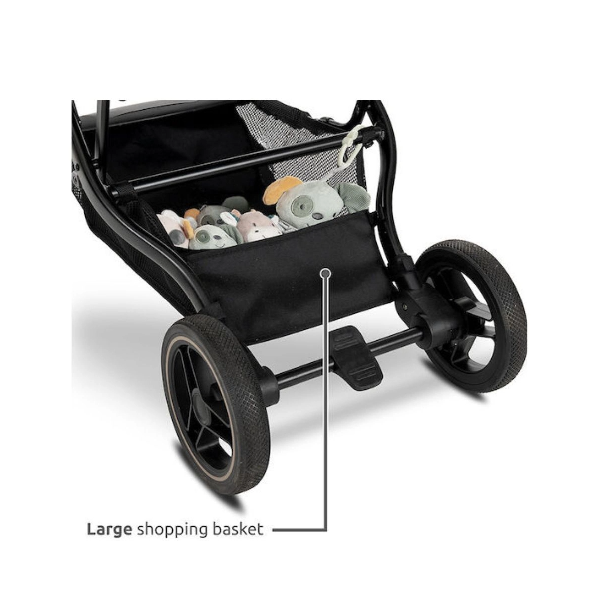 Lorelli Makaya Forward/rearward 360 Rotation Stroller- Black Lorelli Makaya Forward/rearward 360 Rotation Stroller- Black