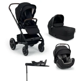 Nuna Mixx Next Pushchair Bundle With Arra Flex Car Seat & Base - Caviar