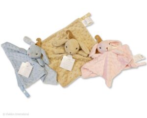 Pink Baby Rabbit Comforter With Dummy Clip