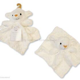 Baby Sheep Comforter With Dots And Dummy Clip