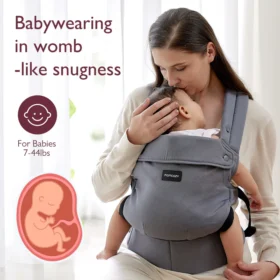Momcozy Purehug Baby Carrier – Ergonomic Cozy & Lightweight- Grey