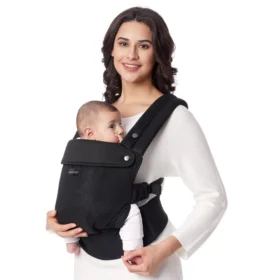 Momcozy Purehug Baby Carrier – Ergonomic Cozy & Lightweight- Mesh- Black