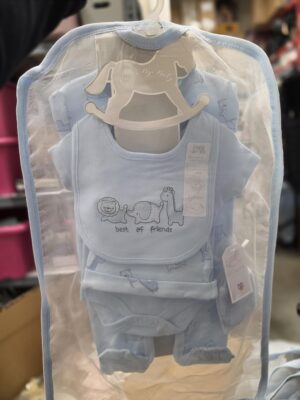 Baby Boys "jungle" 6 Piece Mesh Bag Gift Set (Nb-6 Months)