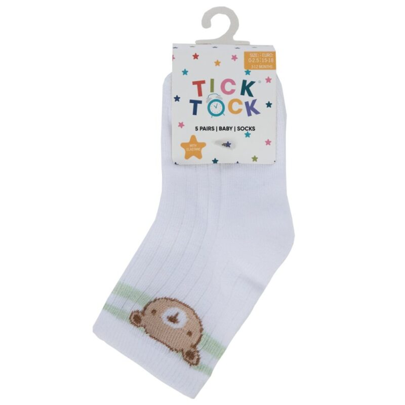 Baby Bear 5 Pack Sport Socks