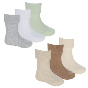 Baby Unisex 3pk Socks With Grippers