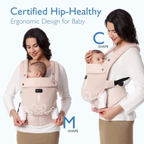 Momcozy Purehug Baby Carrier – Ergonomic Cozy & Lightweight- Mesh- Black (Copy)