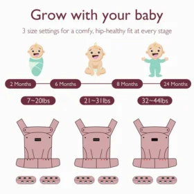 Momcozy Purehug Baby Carrier – Ergonomic Cozy & Lightweight- Grey