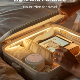 Momcozy Baby Sound Machine – Long Battery Life (Warm Light)