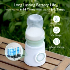 Momcozy Cordless Portable Baby Bottle Warmer For Travel
