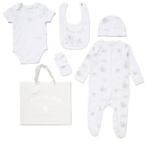 Baby Unisex Elephant 6 Piece Mesh Bag Gift Set (Nb-6 Months)