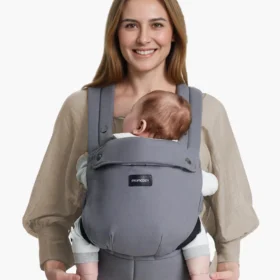 Momcozy Purehug Baby Carrier – Ergonomic Cozy & Lightweight- Grey