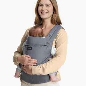 Momcozy Purehug Baby Carrier – Ergonomic Cozy & Lightweight- Grey