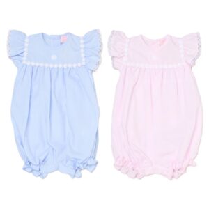 Baby Girls Romper With Embroidery