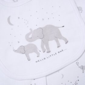 Baby Unisex Elephant “hello Little One” 6 Piece Mesh Bag Gift Set