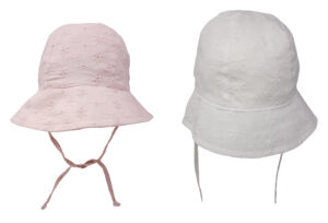 Baby Girls Bucket Hat With Ties