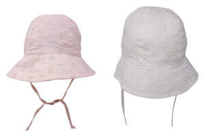 Baby Girls Bucket Hat With Ties
