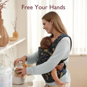 Momcozy Purehug Baby Carrier – Ergonomic Cozy & Lightweight- Starry Night