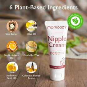 Momcozy 100% Natural Nipple Cream For Breastfeeding 40g
