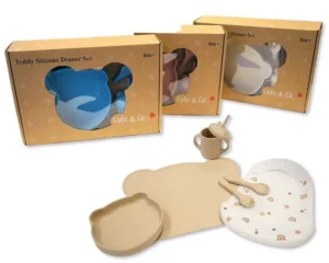 Baby Silicone Dinner Set - Teddy