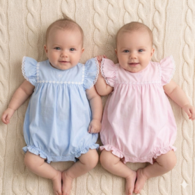 Baby Girls Romper With Embroidery