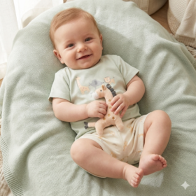 Baby Boys Giraffe Set & Plush Toy