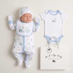 Baby Boys "welcome Little One" 6pc Gift Set (Nb-6 Months)