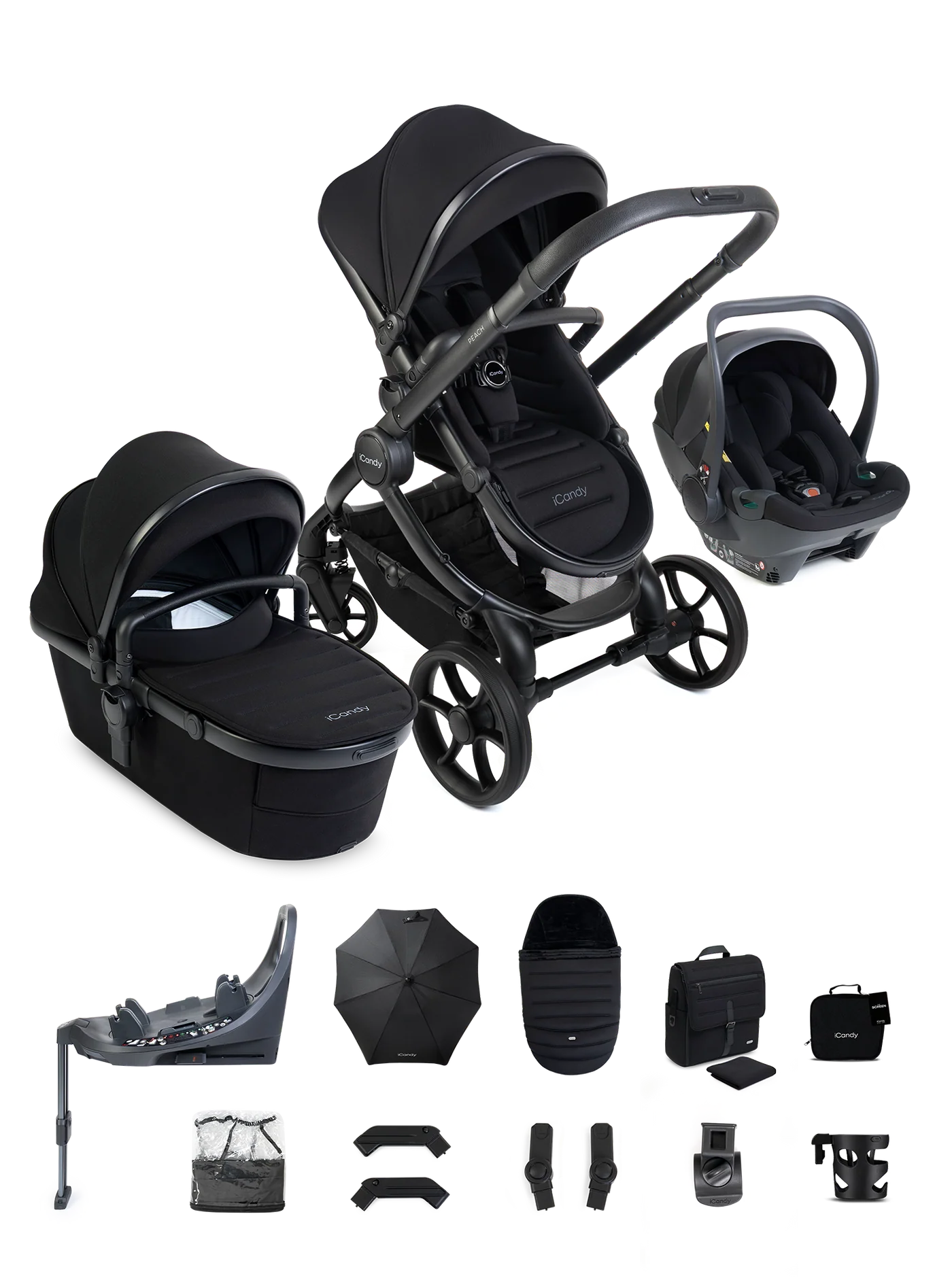 Icandy Peach 8 Complete Cocoon 360 Travel Bundle Icandy Peach 8 Complete Cocoon 360 Travel Bundle