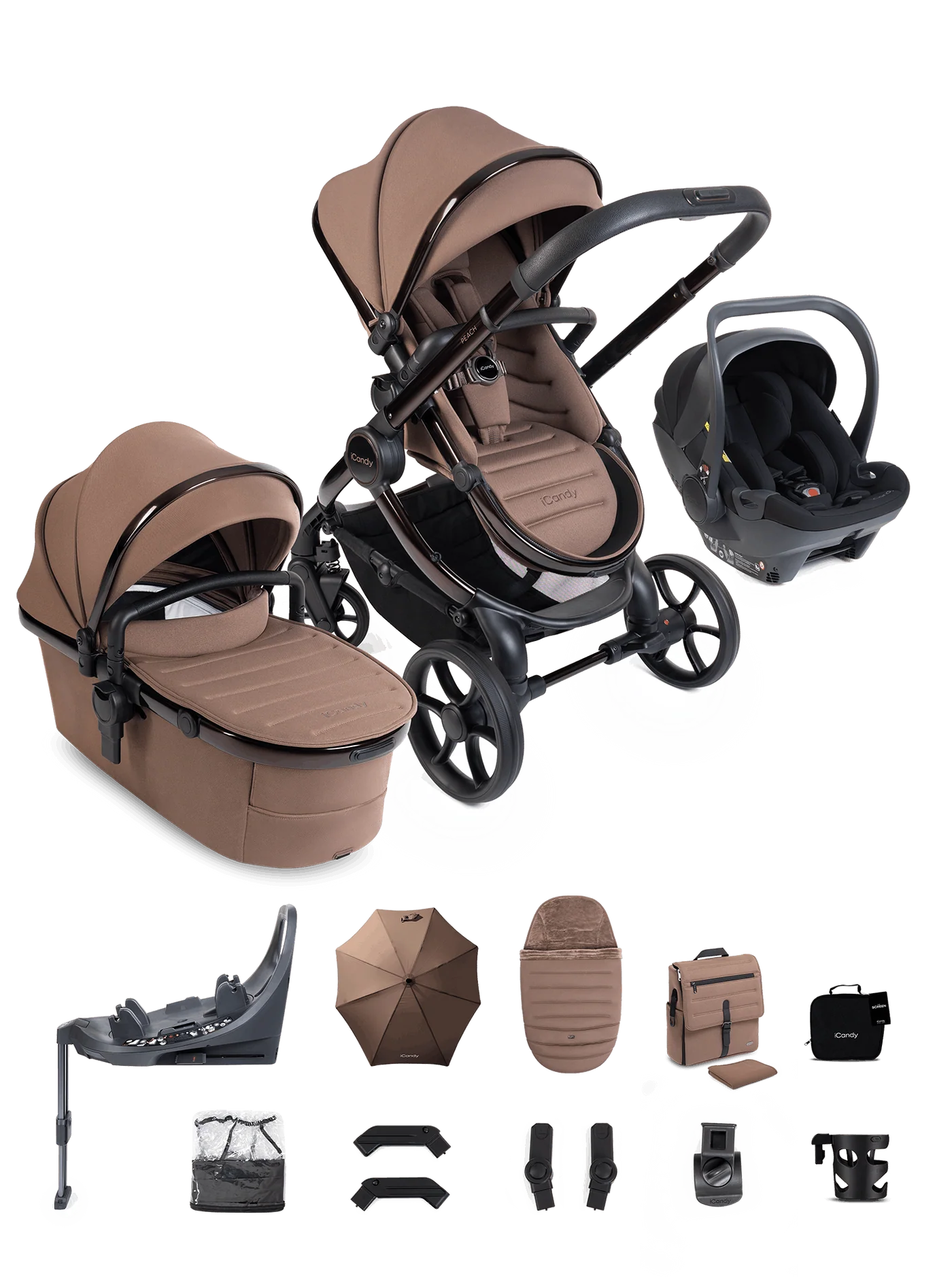 Icandy Peach 8 Complete Cocoon 360 Travel Bundle Icandy Peach 8 Complete Cocoon 360 Travel Bundle