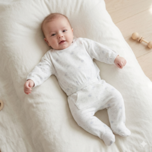 Baby Unisex 2pc Cotton Set- Clouds