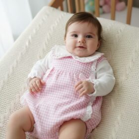 Baby Girls 2pc Lace And Bows Set