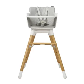 Bababing Una Highchair White & Grey