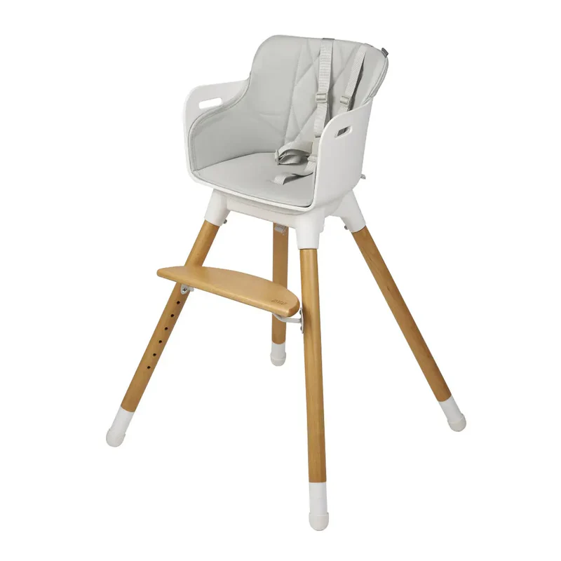 Bababing Una Highchair White & Grey Bababing Una Highchair White & Grey