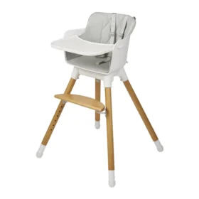 Bababing Una Highchair White & Grey