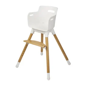 Bababing Una Highchair White & Grey
