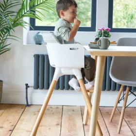 Bababing Una Highchair White & Grey