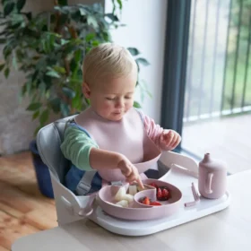 Bababing Una Highchair White & Grey