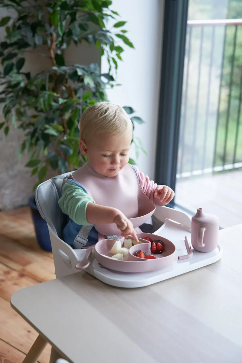 Bababing Una Highchair White & Grey Bababing Una Highchair White & Grey