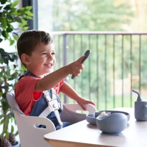 Bababing Una Highchair White & Grey