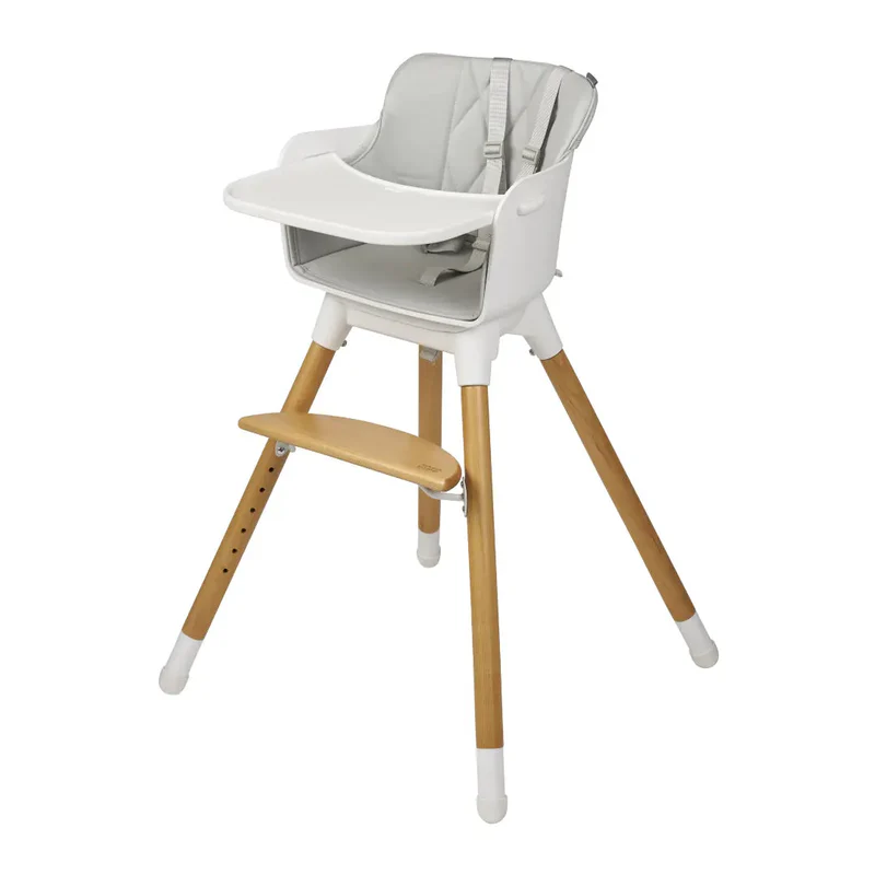 Bababing Una Highchair White & Grey Bababing Una Highchair White & Grey