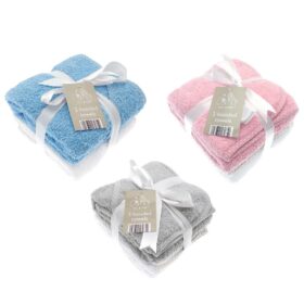 Baby Hooded Towels – 2pk Assorted Colours