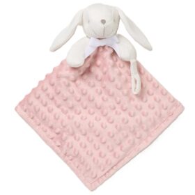 Bunny Bubble Velour Comforter- Dusky Pink