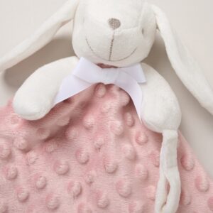 Bunny Bubble Velour Comforter- Dusky Pink